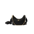 Prada Re-Edition 2005 Re-Nylon Bag Black For Women, Women’s Bags 8.6in/22cm