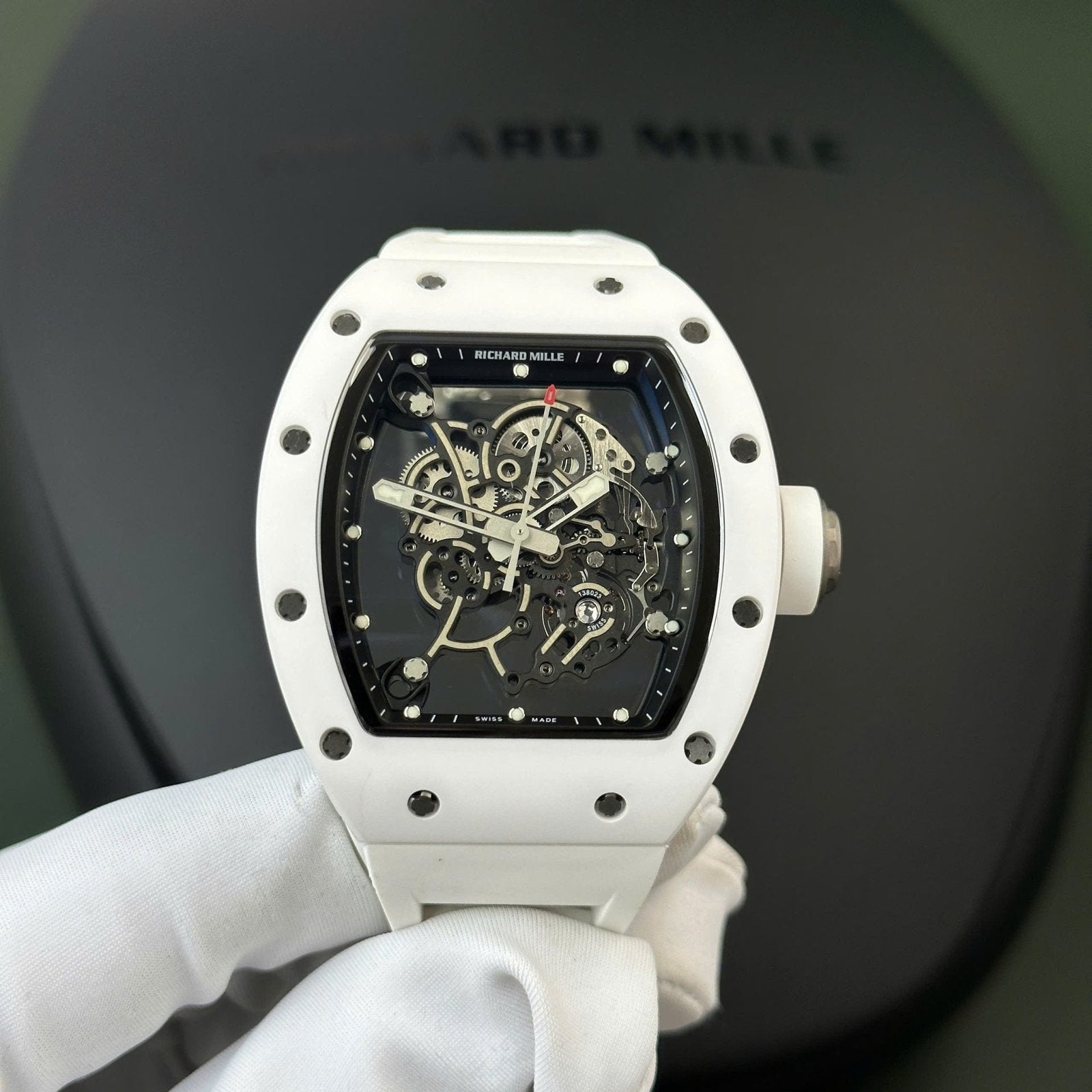 Richard Mille RM055 Bubba Watson Watch White Ceramic 42,7×49,7