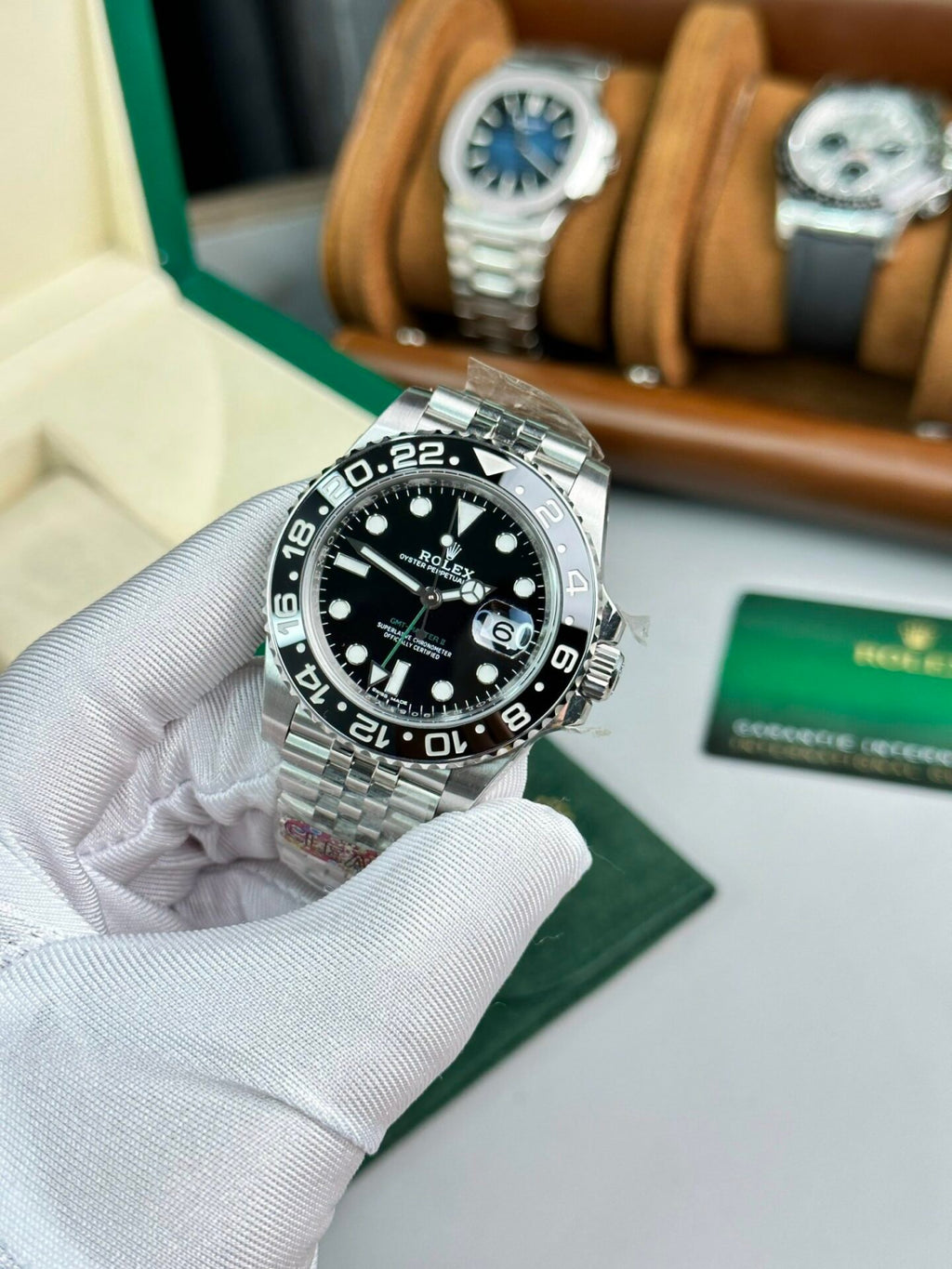 Rolex 116710LN Watch Black Dial 40mm