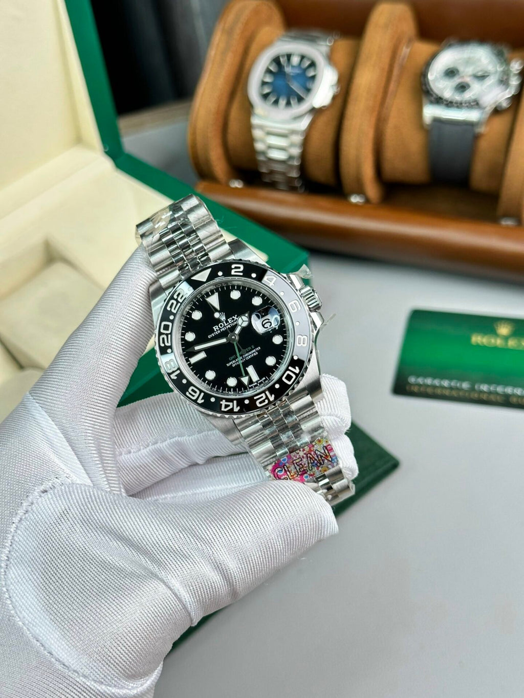 Rolex 116710LN Watch Black Dial 40mm