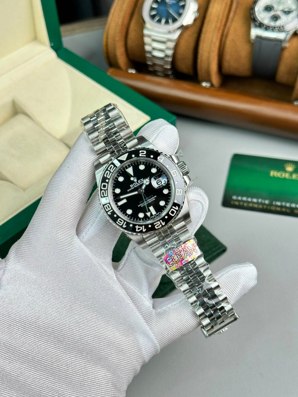 Rolex 116710LN Watch Black Dial 40mm