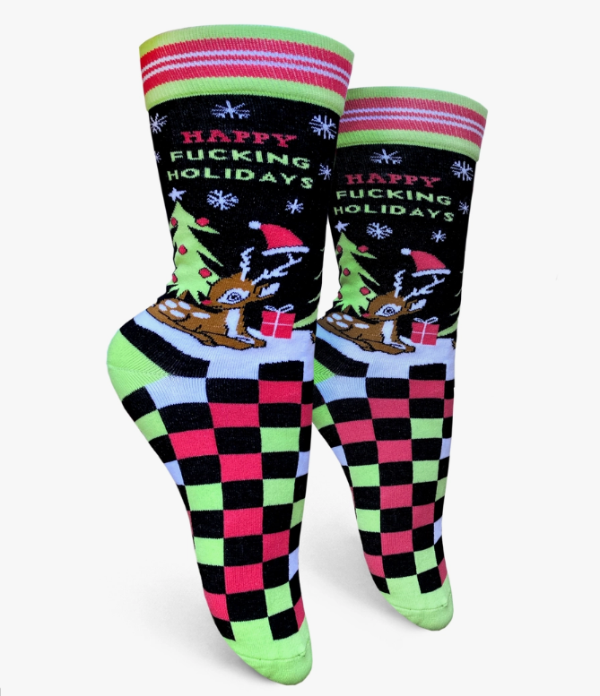 Happy Fucking Holidays Socks