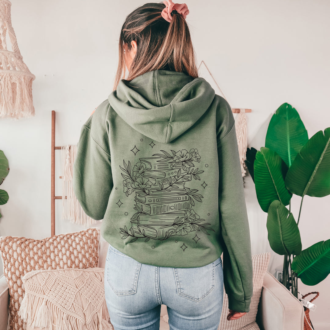 Stack of Magic + Between The Pages of Books Hoodie