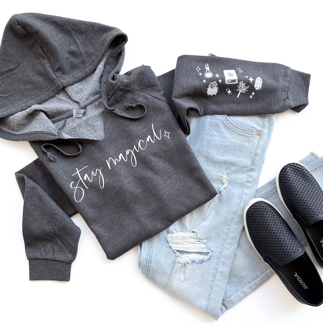 Stay Magical Fleece V-Neck Hoodie