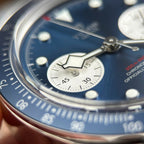 Tudor Black Bay Chronograph Watch Blue Dial Metal Wire 41mm
