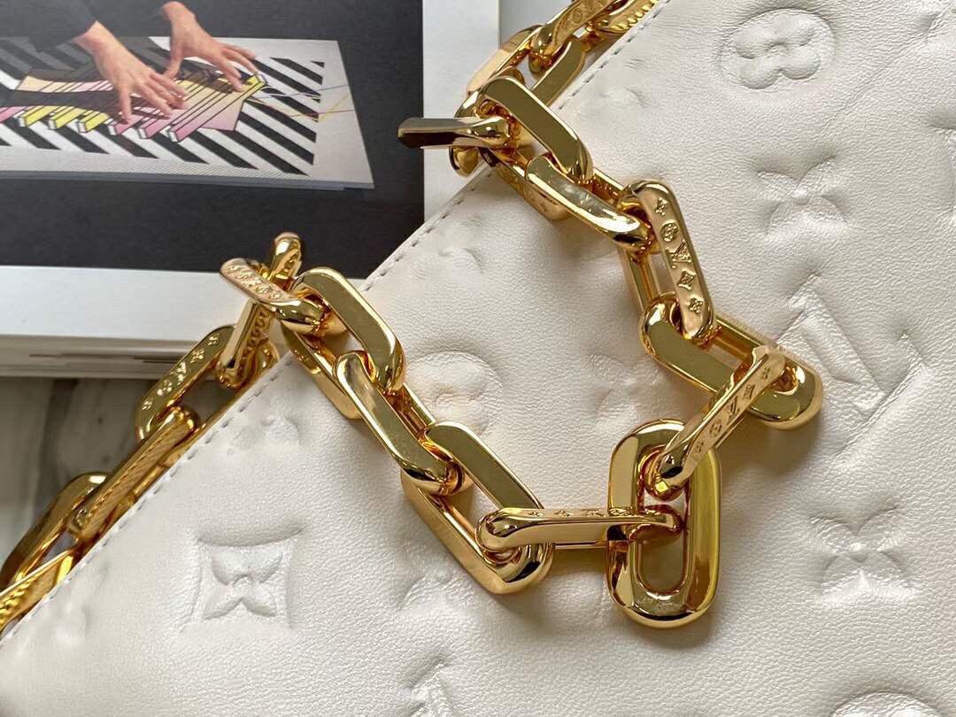 Louis Vuitton Coussin PM Monogram 10.2 Inches White