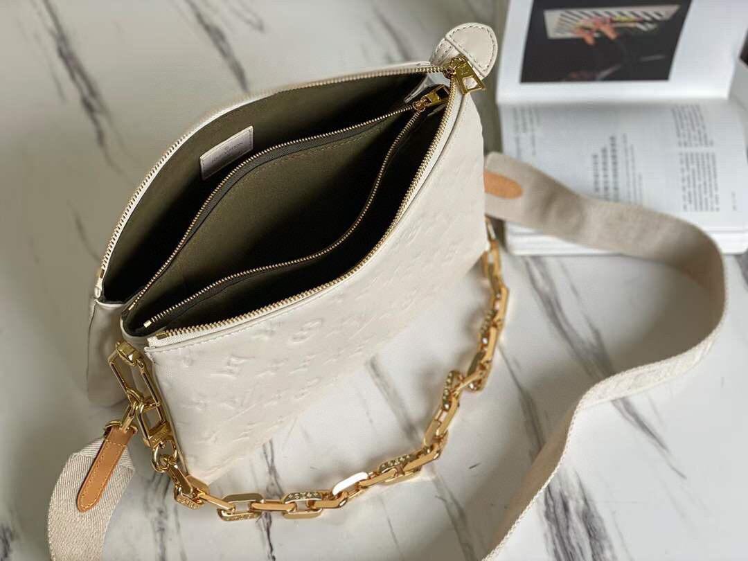 Louis Vuitton Coussin PM Monogram 10.2 Inches White