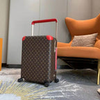 Louis Vuitton Horizon 55 Luggage Trolley Monogram Canvas Spring/Summer Collection M2 , Brown/Red