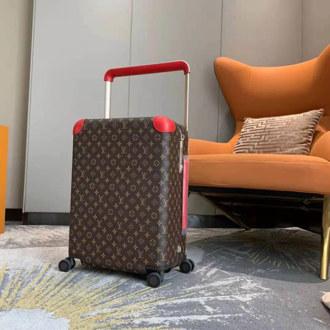 Louis Vuitton Horizon 55 Luggage Trolley Monogram Canvas Spring/Summer Collection M2 , Brown/Red