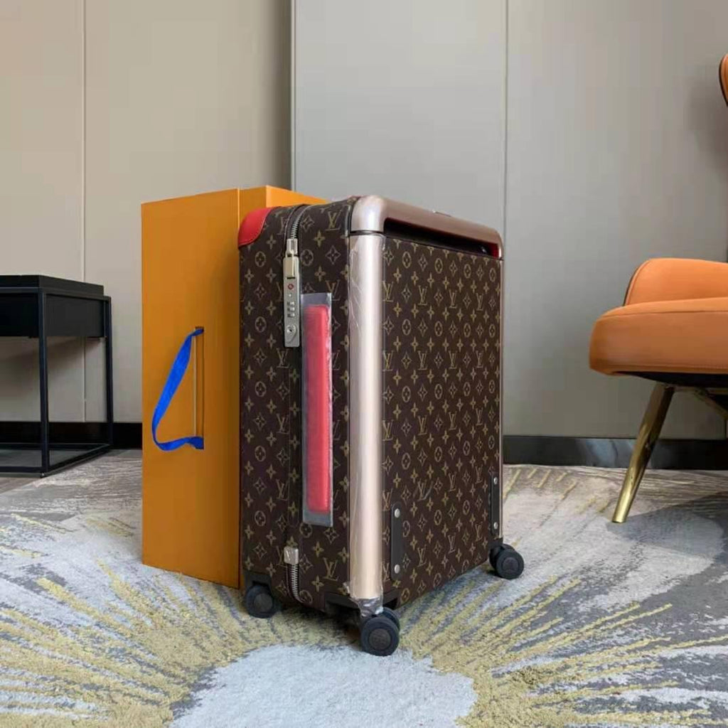 Louis Vuitton Horizon 55 Luggage Trolley Monogram Canvas Spring/Summer Collection M2 , Brown/Red