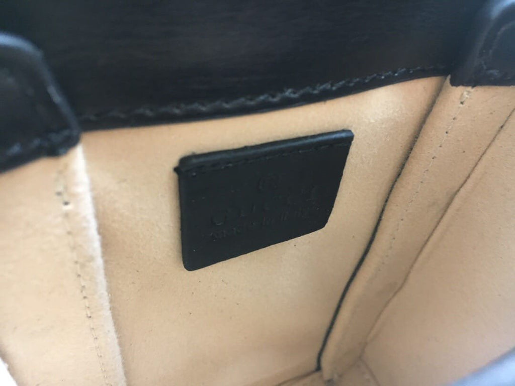 Gucci Horsebit 1955 Mini Black Bag 17cm