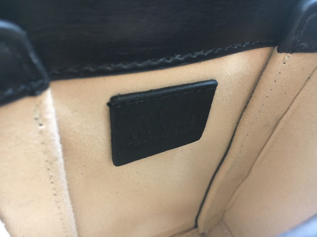 Gucci Horsebit 1955 Mini Black Bag 17cm
