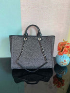 Chanel Large Shopping Tote Bag Summer/Spring Collection, Grey 50cm