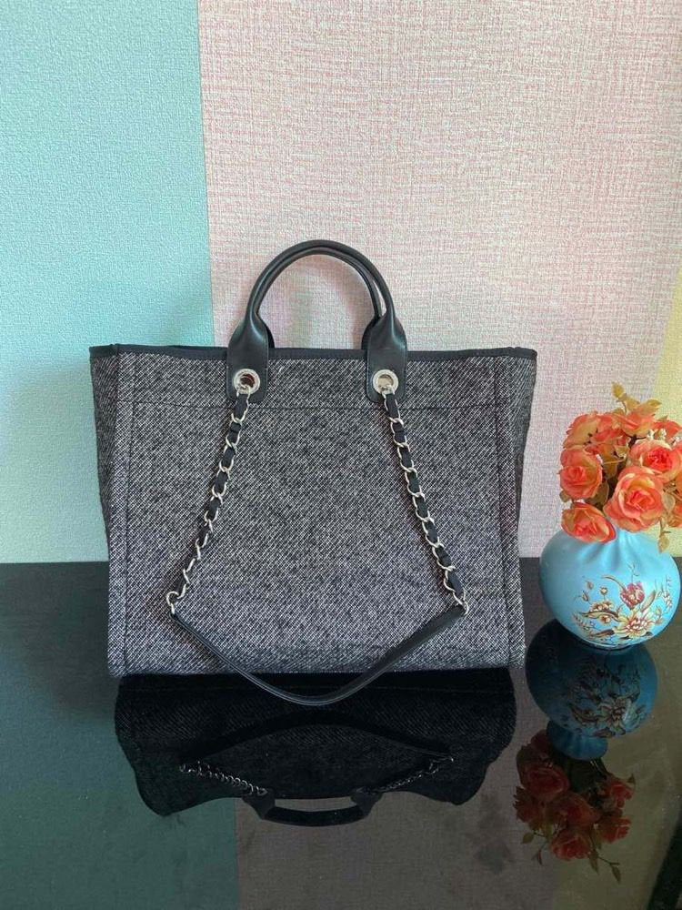 Chanel Large Shopping Tote Bag Summer/Spring Collection, Grey 50cm