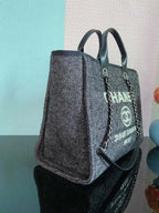 Chanel Large Shopping Tote Bag Summer/Spring Collection, Grey 50cm