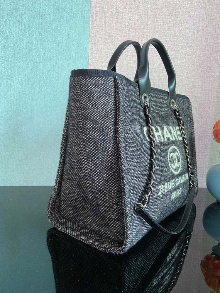 Chanel Large Shopping Tote Bag Summer/Spring Collection, Grey 50cm