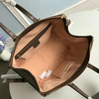 Gucci Ophidia GG Medium Tote Bag Beige/Ebony GG Supreme Canvas With Brown For Women 13in/33cm