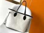 Louis Vuitton Neverfull MM Monogram Empreinte 31cm White