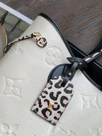 Louis Vuitton Neverfull MM Monogram Empreinte 31cm White