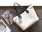 Louis Vuitton Neverfull MM Monogram Empreinte 31cm White
