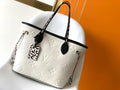 Louis Vuitton Neverfull MM Monogram Empreinte 31cm White