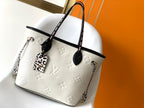 Louis Vuitton Neverfull MM Monogram Empreinte 31cm White