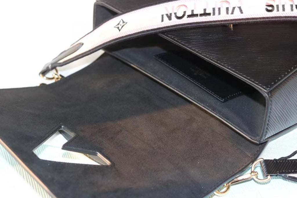 Louis Vuitton Twist MM Bag 23cm Epi Canvas Leather Spring/Summer Collection M57505, Black