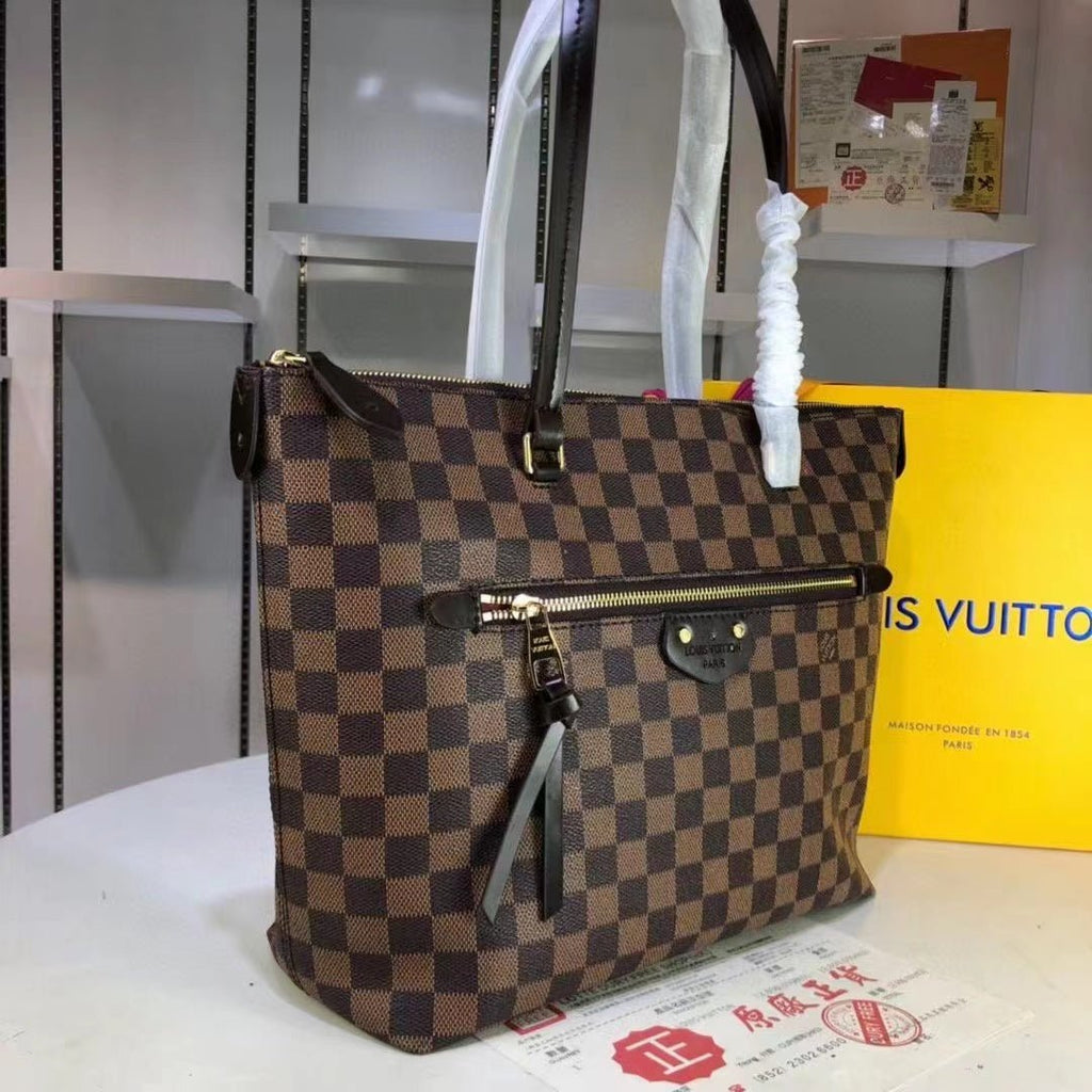 Louis Vuitton Iena MM Bag 34cm Damier Ebene Canvas Fall/Winter Collection N41013, Brown