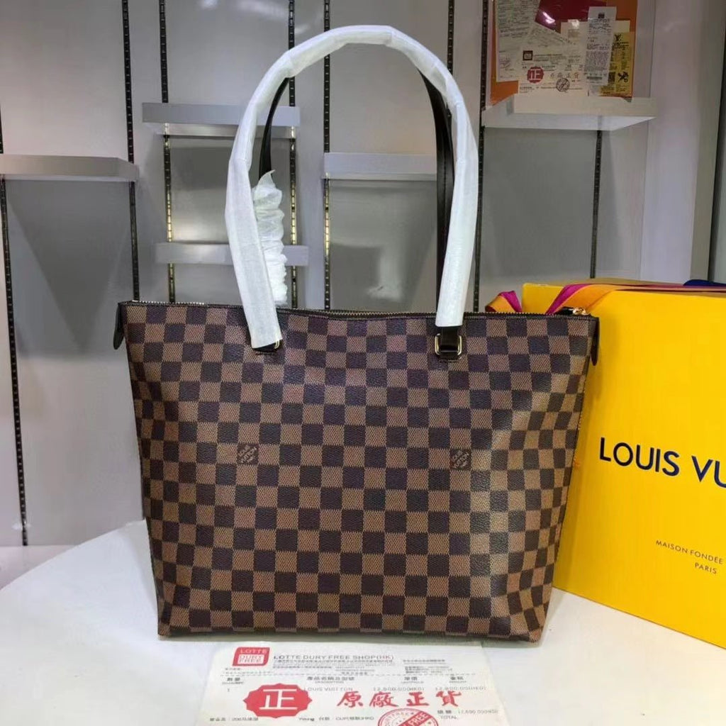 Louis Vuitton Iena MM Bag 34cm Damier Ebene Canvas Fall/Winter Collection N41013, Brown