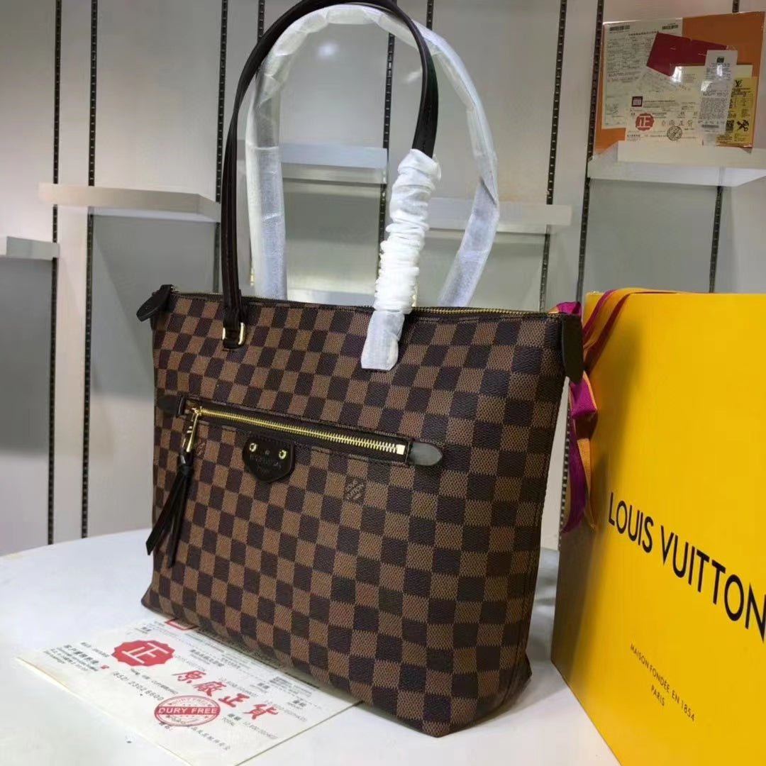 Louis Vuitton Iena MM Bag 34cm Damier Ebene Canvas Fall/Winter Collection N41013, Brown