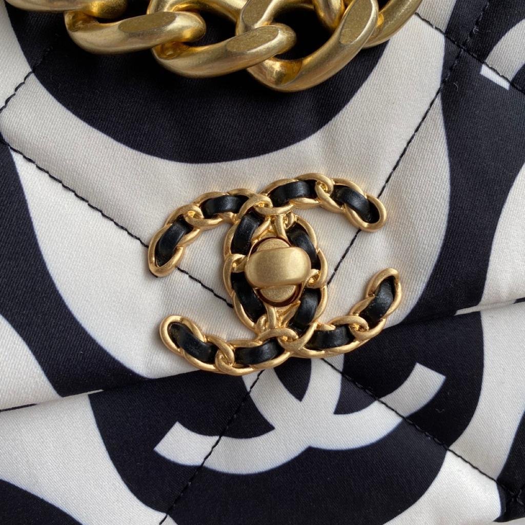Chanel Black & White Flap Bag 26cm