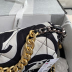 Chanel Black & White Flap Bag 26cm