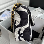 Chanel Black & White Flap Bag 26cm