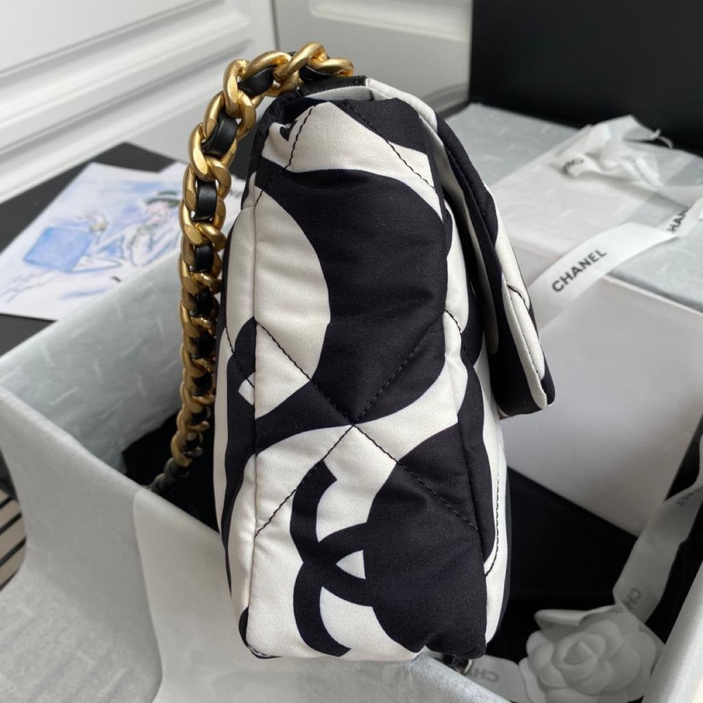 Chanel Black & White Flap Bag 26cm