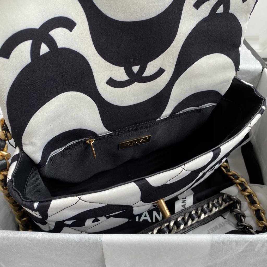 Chanel Black & White Flap Bag 26cm