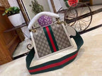 Gucci Queen Margaret GG Small Top Handle Bag Beige And Ebony GG Supreme Canvas For Women 10in/26cm