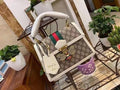 Gucci Queen Margaret GG Small Top Handle Bag Beige And Ebony GG Supreme Canvas For Women 10in/26cm