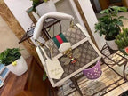 Gucci Queen Margaret GG Small Top Handle Bag Beige And Ebony GG Supreme Canvas For Women 10in/26cm