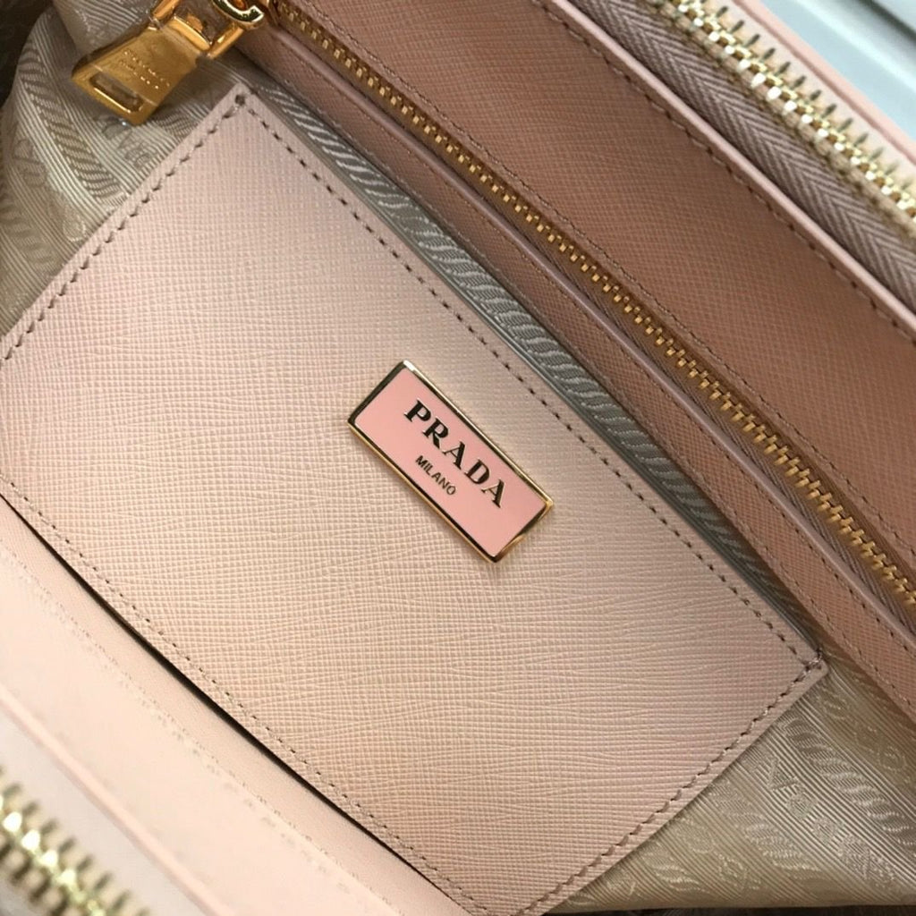 Prada Medium Shoulder Bag Naked Pink 28cm