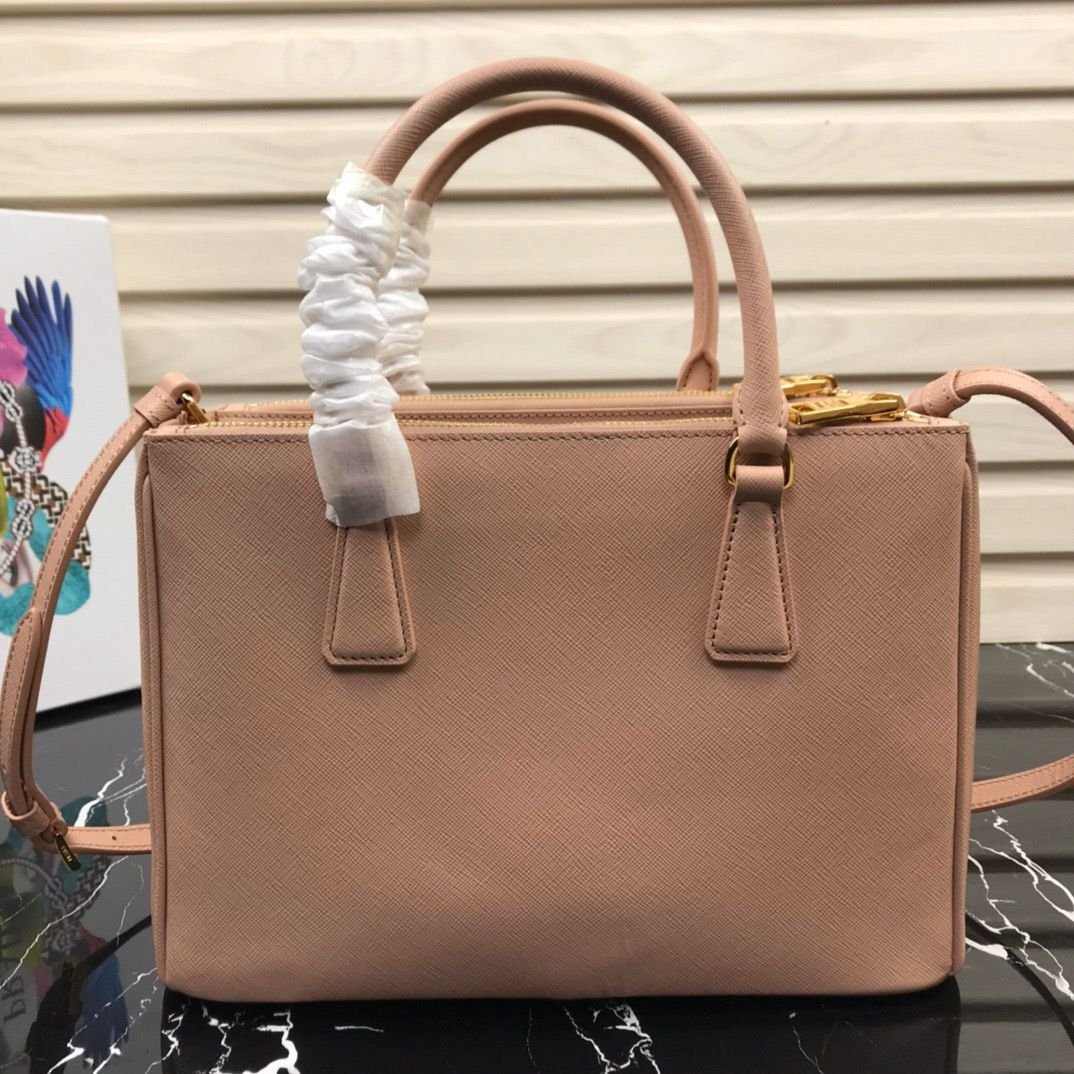 Prada Medium Shoulder Bag Naked Pink 28cm