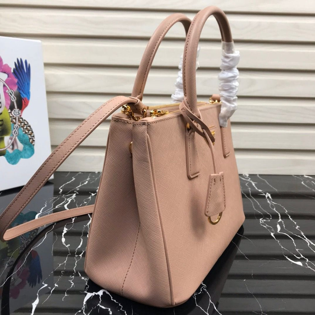 Prada Medium Shoulder Bag Naked Pink 28cm
