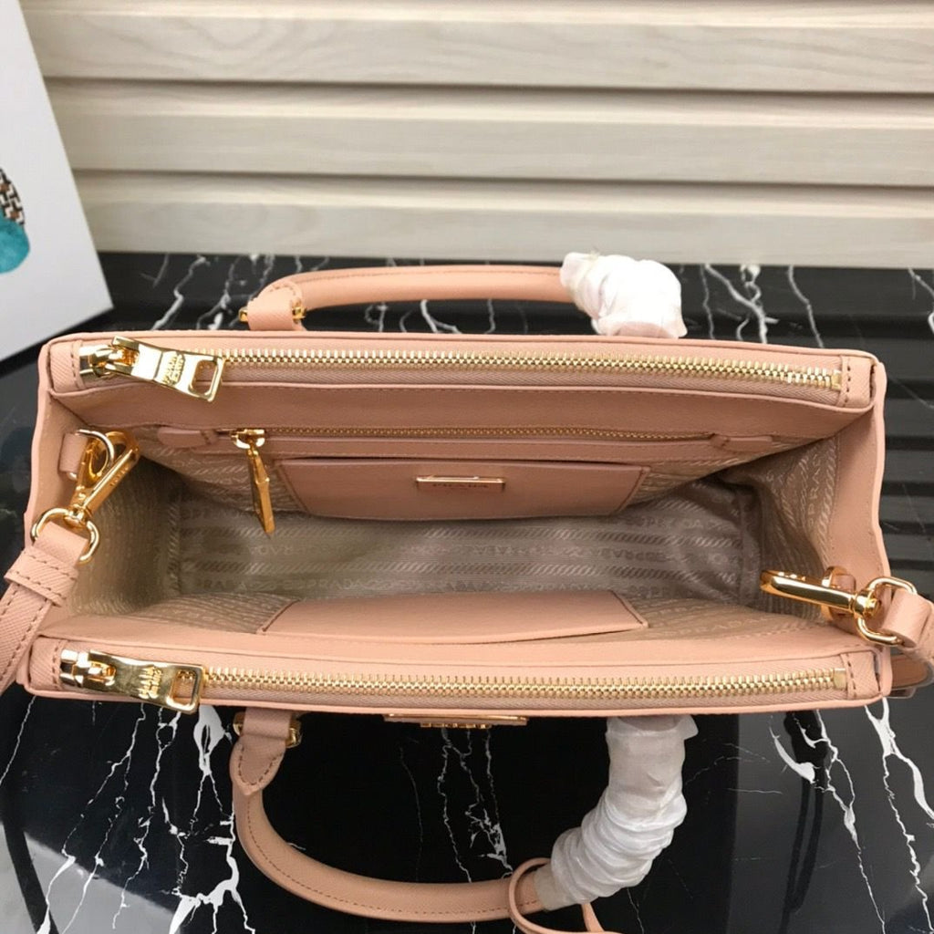 Prada Medium Shoulder Bag Naked Pink 28cm