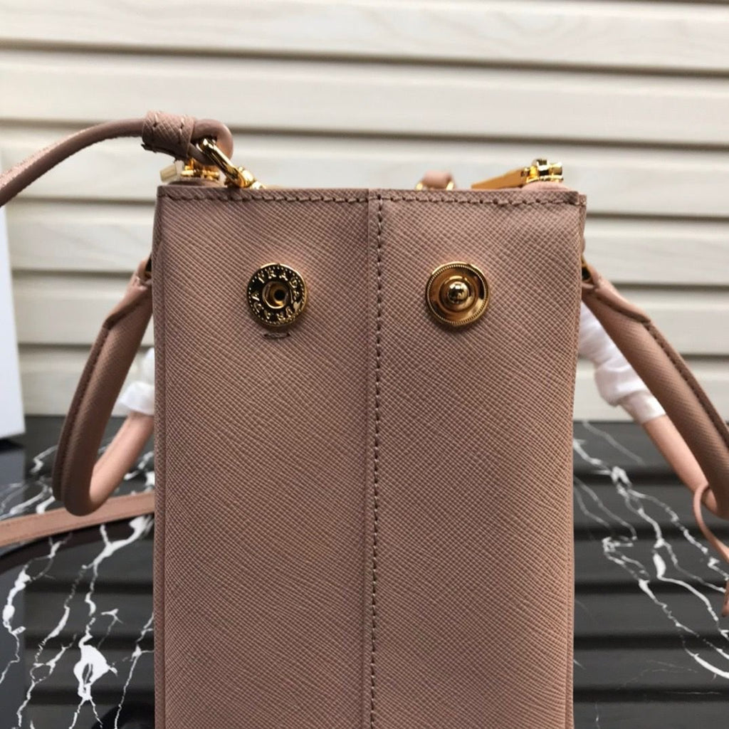 Prada Medium Shoulder Bag Naked Pink 28cm