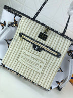 Louis Vuitton Neverfull MM Monogram Empreinte 31cm White/Orange