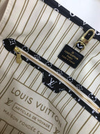 Louis Vuitton Neverfull MM Monogram Empreinte 31cm White/Orange