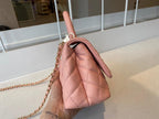 Chanel Flap Bag With Top Handle 19cm Pink
