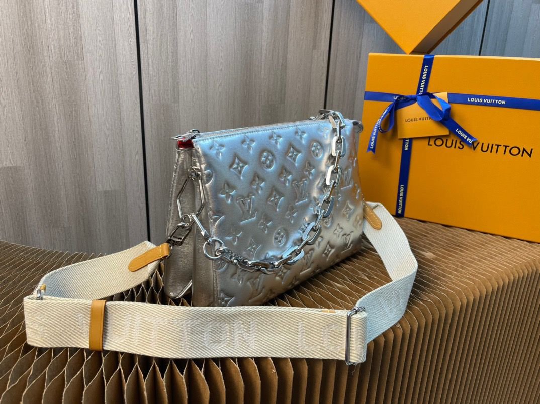 Louis Vuitton Coussin PM Monogram 10.2 Inches Silver