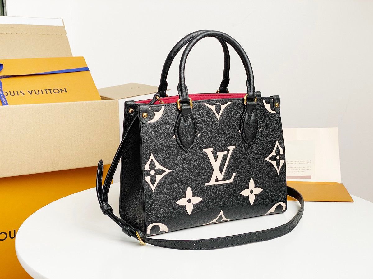 Louis Vuitton Handle Bag 25cm Black