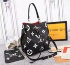 Louis Vuitton NeoNoe Bag 26cm Oversized Monogram Cowhide Leather Canvas Fall/Winter Collection M56889 Noir