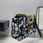 Chanel Flap Bag 30cm Black And White